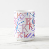 レターコンフェティ「K」 コーヒーマグカップ (中央)