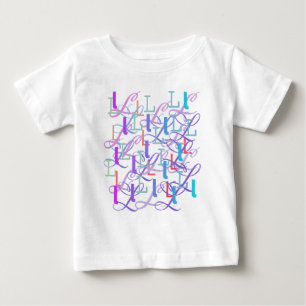 レターコンフェティ "L" ベビーTシャツ