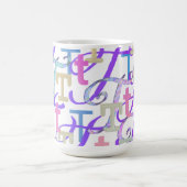 レターコンフェティ "T" コーヒーマグカップ (中央)