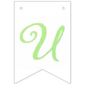 レターコンフェティ "U" バンティングフラッグ (第2の旗)