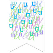 レターコンフェティ "U" バンティングフラッグ (第3の旗)