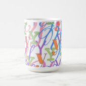 レターコンフェティ "Y" コーヒーマグカップ (中央)