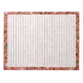 レターサイズワイドルールドテラコッタテラッツォ ノートパッド (正面)