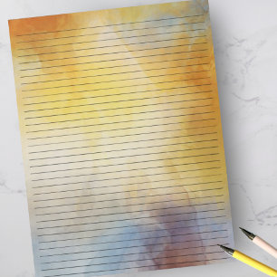 レターサイズ8.5インチx 11インチ大学ルールドウォーター色 ノートパッド