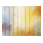 レターサイズ8.5インチx 11インチ幅ルールドウォーター裏地 ノートパッド (正面)