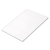 レターサイズ8.5インチx 11インチPink Lines College Rird ノートパッド (アングル)