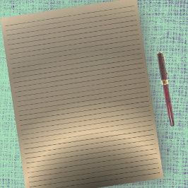 レターサイズ8.5 x 11インチカレッジルールドブロンズ色 ノートパッド