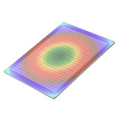 レターサイズ8.5 x 11ワイド罫線水色虹 ノートパッド (アングル)