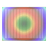 レターサイズ8.5 x 11ワイド罫線水色虹 ノートパッド (正面)