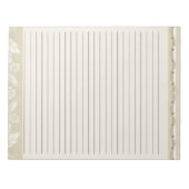 レターサイズ8.5 x 11ワイド・ルールヴィンテージフローラ ノートパッド (正面)