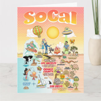 レターサイズSoCalカ空白のード カード