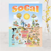 レターサイズSoCalカ空白のード カード (黄色い花)