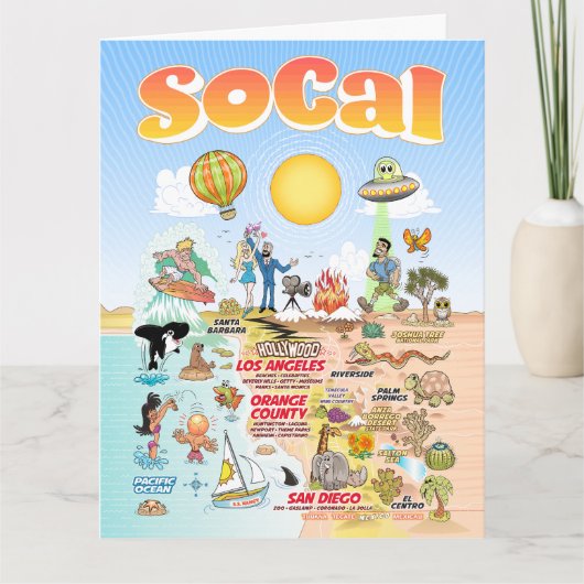 レターサイズSoCalカ空白のード カード (正面)