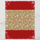 レターサンタユニコーンスノーフレークスキャンディレッドクリスマス (裏面)