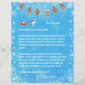 レターサンタユニコーンスノーフレークストインデナーブルークリスマス (正面)