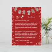 レターサンタユニコーントナカイ雪片レッドクリスマス (スタンド正面)