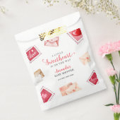 レタースタンプ恋人バレンタインベビーシャワー フェイバーバッグ (封をした状態)