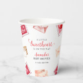 レタースタンプ恋人バレンタインベビーシャワー 紙コップ (裏面)