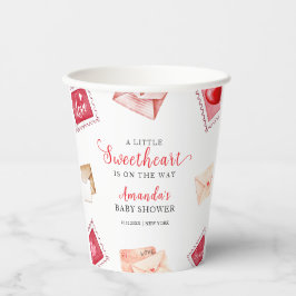 レタースタンプ恋人バレンタインベビーシャワー 紙コップ