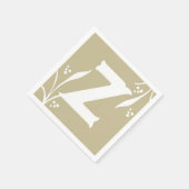 レターズトゥーペアルファベットABCブロック赤ちゃんシャワーBev スタンダードカクテルナプキン (角)