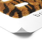 レタータイガーの毛皮 ポスター (角)