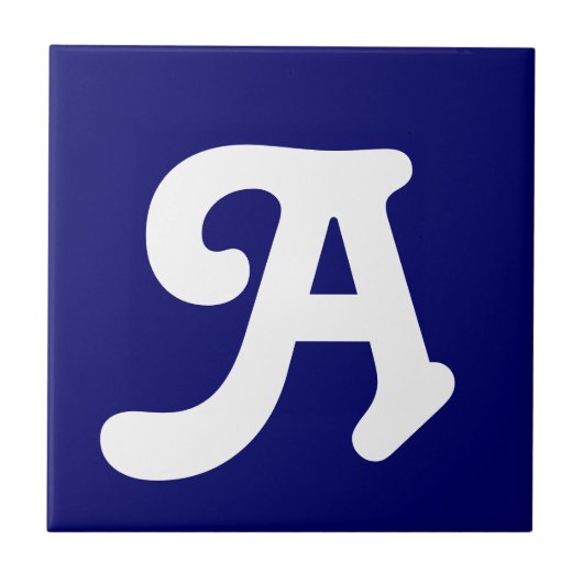 レタータイル（青） タイル (正面)