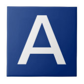 レタータイル（青） （白） タイル (正面)