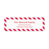 レタートゥサンタクリスマスホリデー住所 シール (正面)