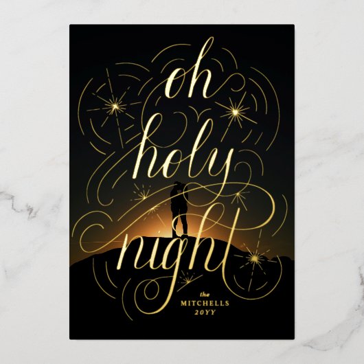 レタードオホーリーナイト 箔シーズンカード (正面)