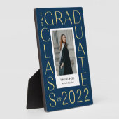 レターフレーム編集可能カラー卒業プラーク フォトプラーク (側面)