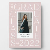 レターフレーム編集可能カラー卒業プラーク フォトプラーク (正面)