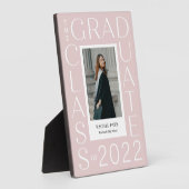 レターフレーム編集可能カラー卒業プラーク フォトプラーク (側面)