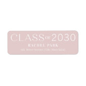 レターフレーム編集可能カラー卒業ラベル ラベル (正面)