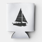 レタープレススタイル帆船 缶クーラー (正面)