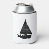 レタープレススタイル帆船 缶クーラー (缶裏面)