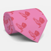 レタープレススタイル赤いオンドスターネックタイ ネクタイ (ロール)