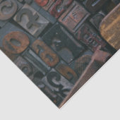 レタープレス木材タイプのデコページ 薄葉紙 (詳細)