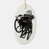 レタープレス1888楕円オーナメント セラミックオーナメント (右)