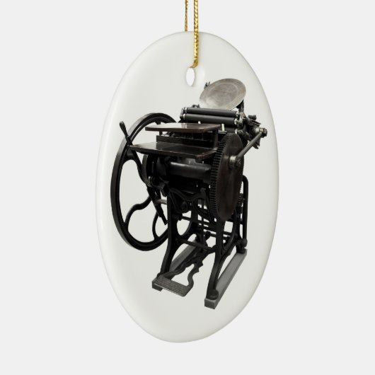 レタープレス1888楕円オーナメント セラミックオーナメント (右)