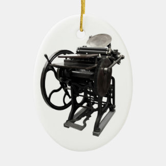 レタープレス1888楕円オーナメント セラミックオーナメント