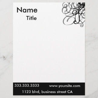 レターヘエレガントッド レターヘッド