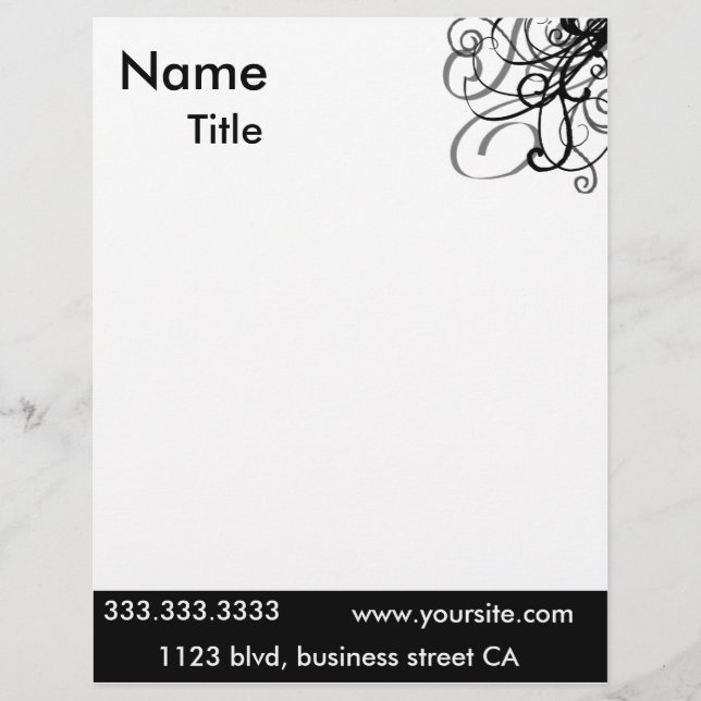 レターヘエレガントッド レターヘッド (正面)