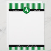 レターヘッカスタムド、モノグラムの レターヘッド (正面/裏面)