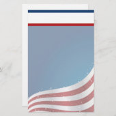 レターヘッドが付いている愛国心が強い米国の文房具 便箋 (正面/裏面)