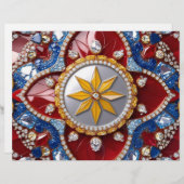 レターヘッドとコロンビアのカラーデザイン (正面/裏面)