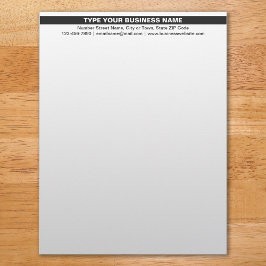 レターヘッドの見出しで強調表示されたビジネス名 レターヘッド