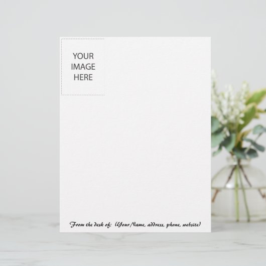 レターヘッドはあなた専有物をカスタマイズ-あなた自身のイメージを加えて下さい レターヘッド (スタンド正面)