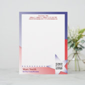 レターヘッドテンプレートのキャンペーン レターヘッド (スタンド正面)