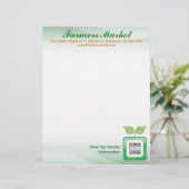 レターヘッドテンプレートのファーマーズマーケット レターヘッド (スタンド正面)