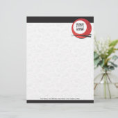 レターヘッドテンプレートの日本食料理店 レターヘッド (スタンド正面)